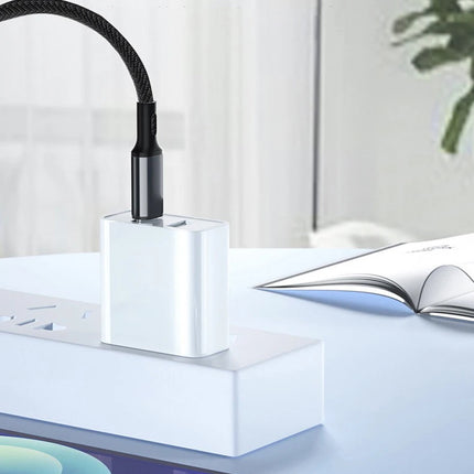 OKEYWOW 30W PD fast USB-C charger with fast charging cable for iPhone 15/14/13/12, sleek and compact charging accessory