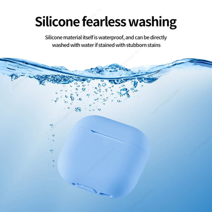 Durable OKEYWOW AirPods 4 Silicone Case Cover for 4th generation wireless earbuds, with snug fit and protective design.
