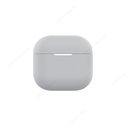 Durable OKEYWOW AirPods 4th Gen silicone protective case covering the wireless earbuds with a sleek design.