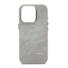 OKEYWOW iPhone 15/16/17 Pro Max flannel magnetic MagSafe case with matte finish and microfiber back for wireless charging protection