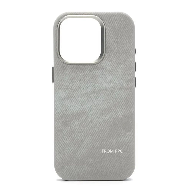 OKEYWOW iPhone 15/16/17 Pro Max flannel magnetic MagSafe case with matte finish and microfiber back for wireless charging protection