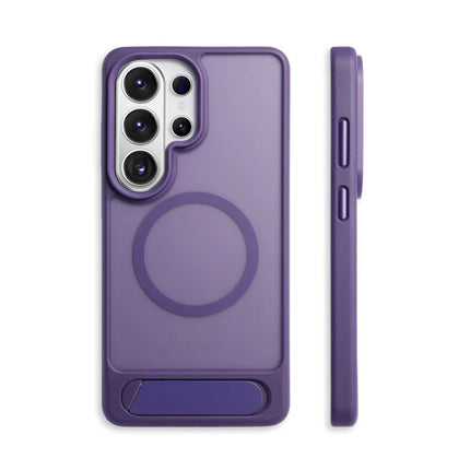 NovaStand Magnetic Armor Case for Samsung Galaxy S26 Ultra / S26+ / S25 Matte Shockproof Cover