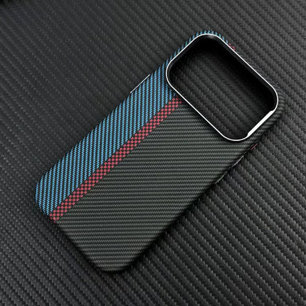 CarbonEdge MagSafe Armor Case for iPhone 17/17 Pro Max/16 Pro/15/14/13 Ultra Thin Alloy Lens Wireless Cover
