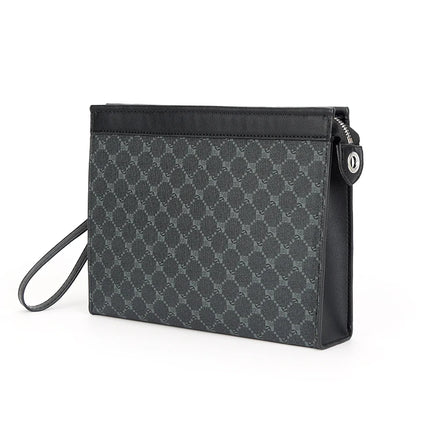 Men's envelope clutch wallet and phone bag by OKEYWOW, featuring a sleek designer wristlet style with multiple compartments.