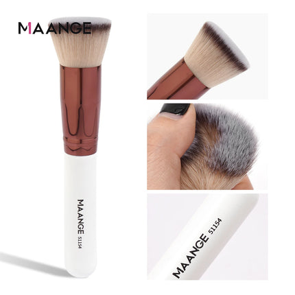 Velora Beauty 4pcs Makeup Brush Set with Case Foundation Concealer Powder Soft Dense Bristles