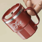 ThermoSip Stainless Steel Insulated Coffee Mug with Lid & Handle