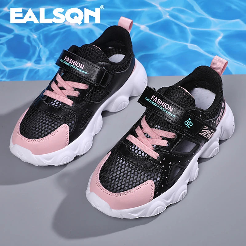 Pink Mesh Sneakers for Girls and Boys: Lightweight, Breathable Shoes for Autumn Adventures