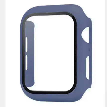 Apple Watch tempered glass screen protector by OKEYWOW for Series 10 to 3 SE, fits 38mm to 46mm models, showing the clear, protective cover.