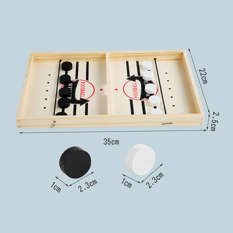 Table Hockey Paced Sling Board Game: Fast-paced Winner Party Desktop Battle Chess for Adult and Parent-child Interactive Family Fun