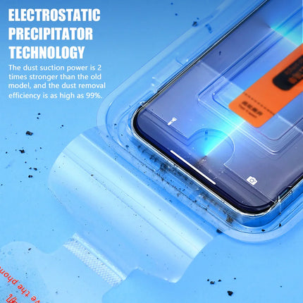 Samsung Galaxy Ultra FE 8K Dust-Free Tempered Glass Screen Protector by OKEYWOW, showing clear, edge-to-edge screen protection.
