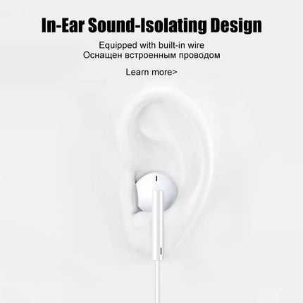 Original Wired In-Ear Earphones for iPhone, iPad & Type-C Devices