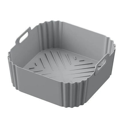 22.5cm Silicone Air Fryer Liners Reusable Non-Stick Basket for Ninja AF181 AF180 AF141 AF140 Compatible with 5-8QT Air Fryers