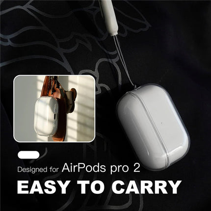 AirPods TPU Clear Case Anti Yellow Strap Cover AirPods Pro 2 3 1/2/3/4 Gen Transparent