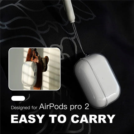 AirPods TPU Clear Case Anti Yellow Strap Cover AirPods Pro 2 3 1/2/3/4 Gen Transparent