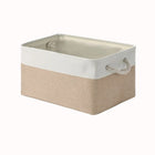 OKEYWOW multi-purpose storage basket for laundry, toys, clothes, socks, and books, made of durable fabric with handles for easy carrying.