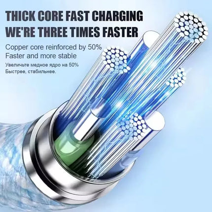 35W Fast Charging USB-C to Lightning Cable iPhone 14/13/12/11/X Quick Charge Braided 1m/2m - OKEYWOW