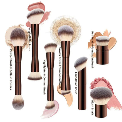 DualBlend Double-Ended Makeup Brush for Foundation & Powderb