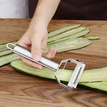 SteelEdge Dual Head Vegetable Peeler Stainless Steel Fruit Melon Kitchen Tool