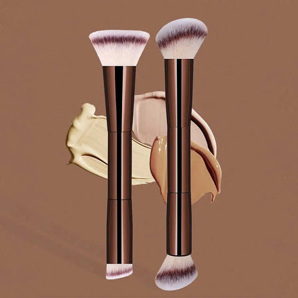 ProBlend 2-Piece Dual-Ended Makeup Brush Set for Face & Eyes