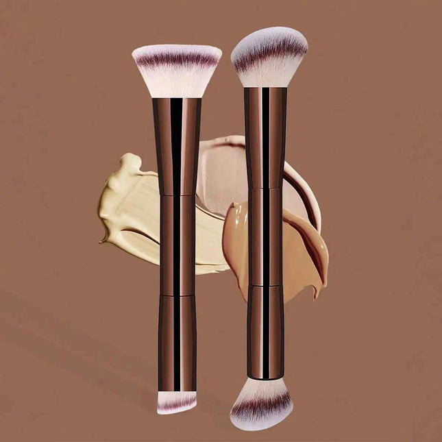 ProBlend 2-Piece Dual-Ended Makeup Brush Set for Face & Eyes