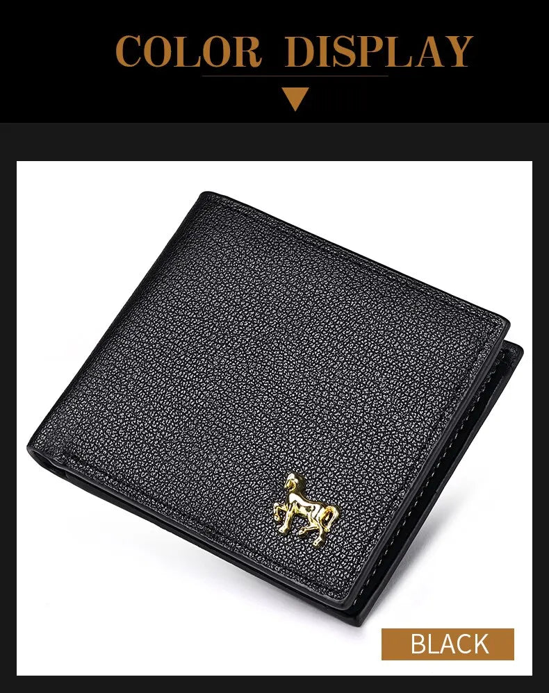 New Men's Horizontal Wallet Multi-Functional Business Zipper Coin For Men Wallet With Credit Card Holder