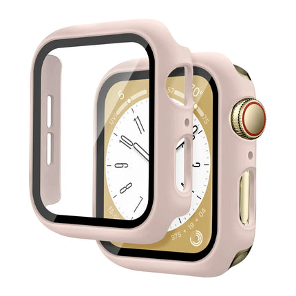 Apple Watch Tempered Glass Case for Series 3–10 & SE (38–46mm) Protective Cover