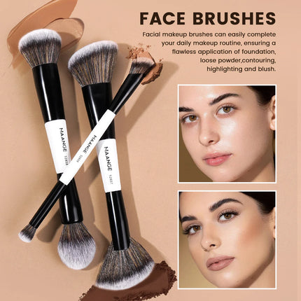 Velora Beauty 7pcs Dual Head Makeup Brush Set Foundation Eyeshadow Contour Blending Tools
