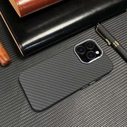 iPhone MagSafe Case Alloy Lens 3D Relief Carbon Fiber Texture Hard PC Wireless Charging Cover