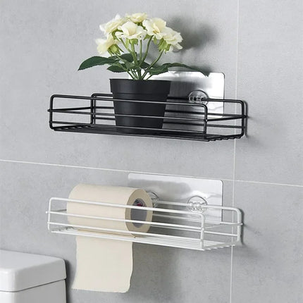 IronWall Metal Storage Shelf Bathroom Kitchen Organizer Rack Wall Mount