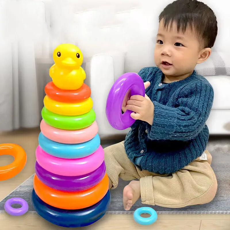 Montessori Rolling Ball Tower: Educational Games for Babies, Stacking Track Toy for Baby Development (1-3 Years)