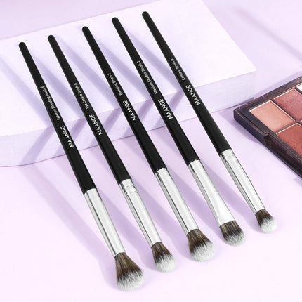 Velora Beauty 5pcs Eyeshadow Brush Set Concealer Shader Soft Bristles Makeup Tools