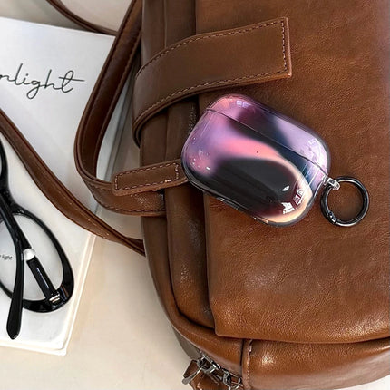 Gradient Shockproof AirPods Case with Hook Protective Earphone Cover