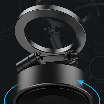 AutoGrip Dual Side Magnetic Car Phone Holder Vacuum Mount Wireless Charging 360° Rotation Stand