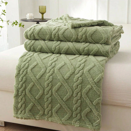 CloudSoft Coral Fleece Blanket Lightweight Sofa Bed Nap Throw Cover