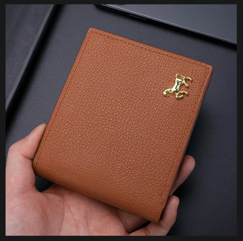 New Men's Horizontal Wallet Multi-Functional Business Zipper Coin For Men Wallet With Credit Card Holder