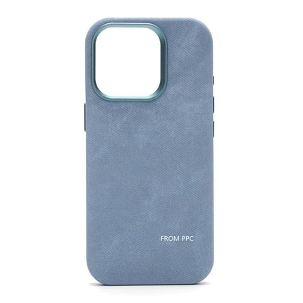 OKEYWOW iPhone 17/16/15 Pro Max flannel magnetic MagSafe case with matte finish and microfiber back, designed for wireless charging.