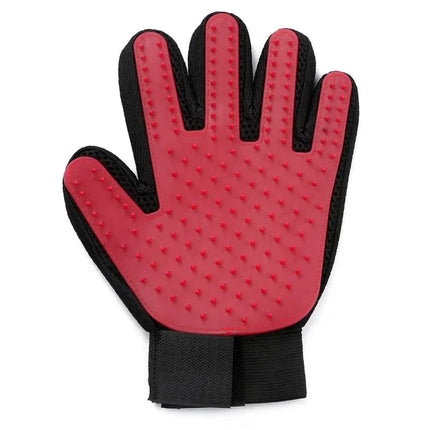 Pet Grooming Gloves Silicone Cat Dog Hair Removal Bath Brush Cleaning Tool