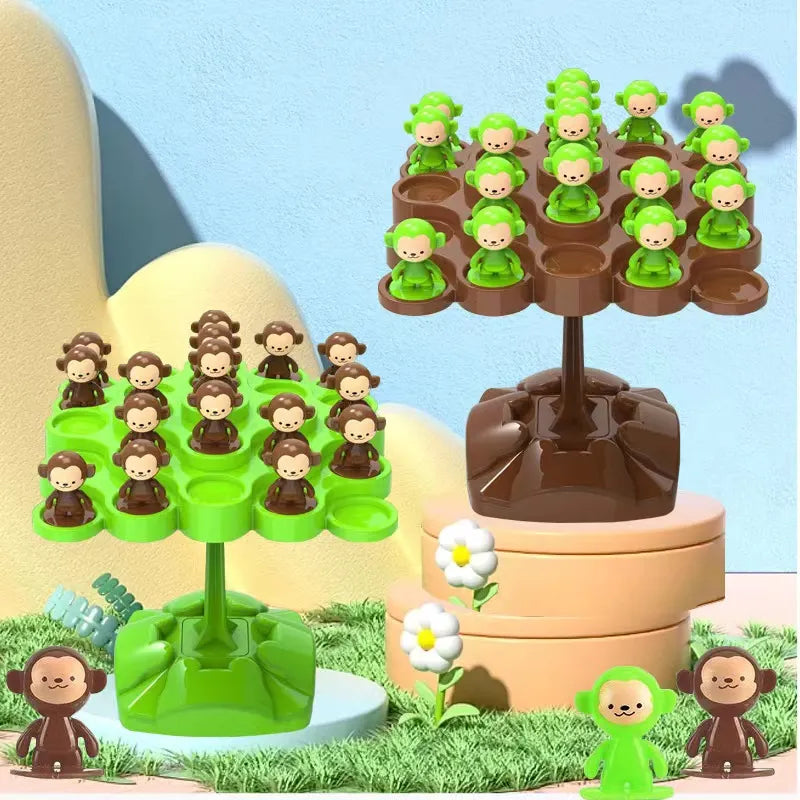 Mini Monkey Balance Tree Family Games Desktop Toys for Kids Birthday Party Favors Baby Shower Gifts Pinata Fillers