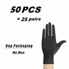 NitraGuard Black Nitrile Disposable Gloves Latex Free for Cleaning Mechanic & Beauty Use