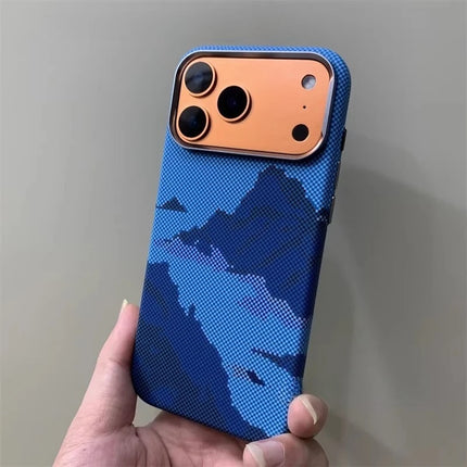 RiverPeak MagCase for iPhone 17/16 Pro Max Carbon Texture Hard PC Alloy Camera Bumper Cover