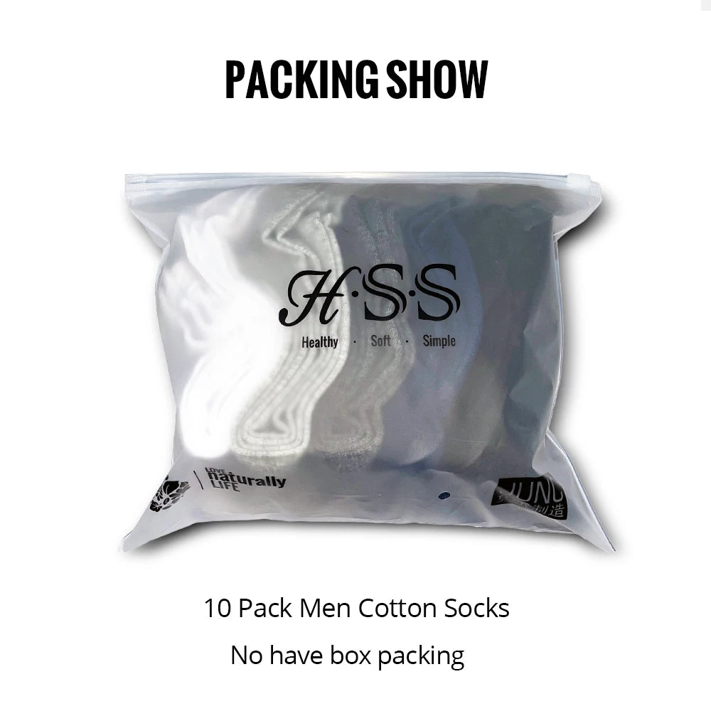 HSS Brand Cotton Socks: New Style for Men and Women - Soft, Breathable, Suitable for Summer and Winter, Plus Sizes Available