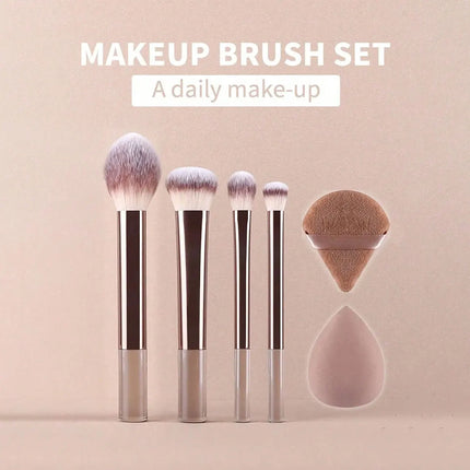 ProBlend 12-Piece Makeup Brush Set with Sponges & Powder Puff