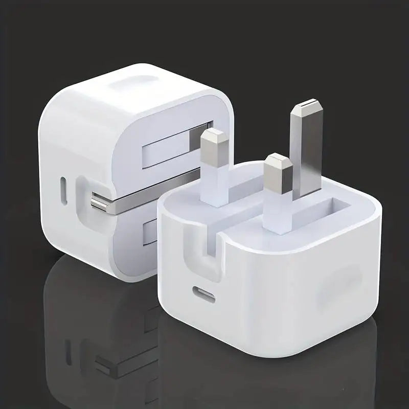 UK USB-C Charger For iPhone QC3.0 Quick Charge PD 25W Type C Fast Charging Travel Wall Charger Power Adapter