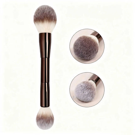 DualBlend Double-Ended Makeup Brush for Foundation & Powderb