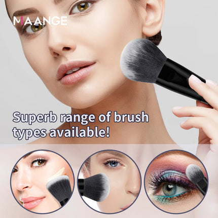 Velora Beauty 30pcs Makeup Brush Set Foundation Concealer Eyeshadow Powder Blush Blending Brushes Bag Set