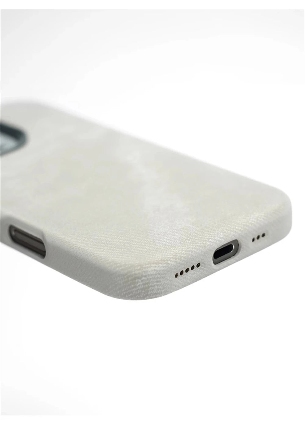 Luxury Fiber Leather Shockproof Case for iPhone 12–17 Series (Pro/Pro Max/Plus) – MagSafe Magnetic Wireless Charging Back Cover