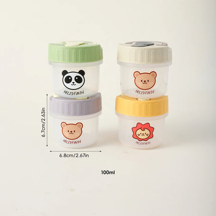 FreshNest Mini Round Food Storage Container with Lid