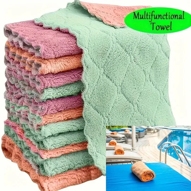 UltraWeave Kitchen Cloth Set 5/10/20pcs Microfiber Absorbent Cleaning Towel Light Gray