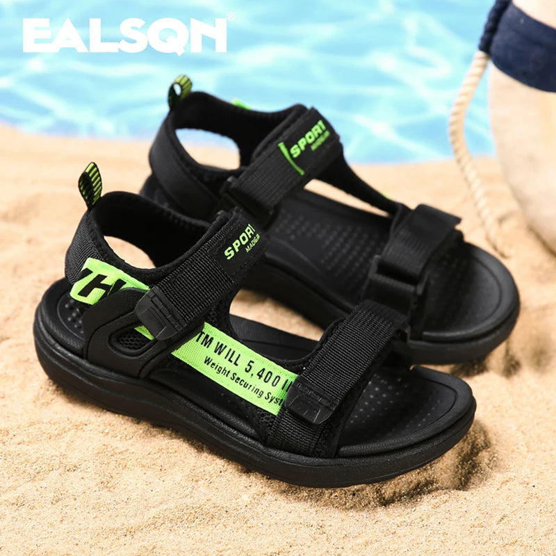 Kids' Summer Sport Sandals: Breathable, Comfortable Beach Shoes with Non-Slip Soft Soles