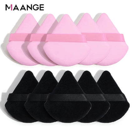 Velora Beauty Triangle Powder Puff Set 10/12pcs Wet Dry Makeup Foundation Soft Plush Puff